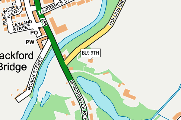 BL9 9TH map - OS OpenMap – Local (Ordnance Survey) BL9 9TH map - OS OpenMap – Local (Ordnance Survey)