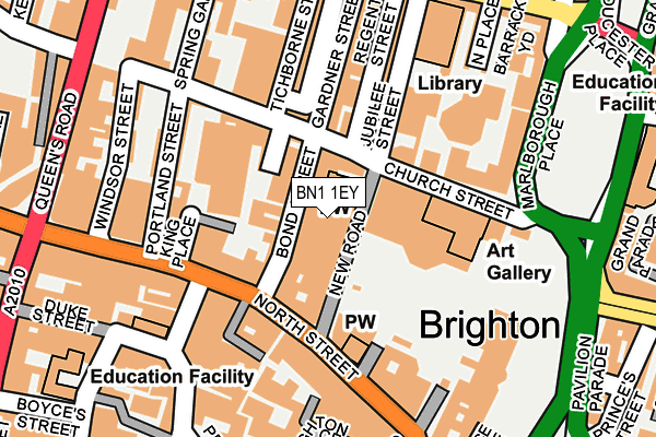 BN1 1EY map - OS OpenMap – Local (Ordnance Survey) BN1 1EY map - OS OpenMap – Local (Ordnance Survey)