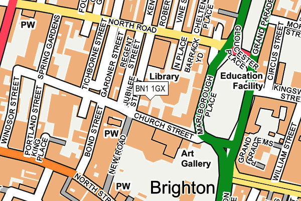 BN1 1GX map - OS OpenMap – Local (Ordnance Survey) BN1 1GX map - OS OpenMap – Local (Ordnance Survey)