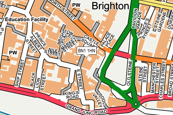 BN1 1HN map - OS OpenMap – Local (Ordnance Survey) BN1 1HN map - OS OpenMap – Local (Ordnance Survey)