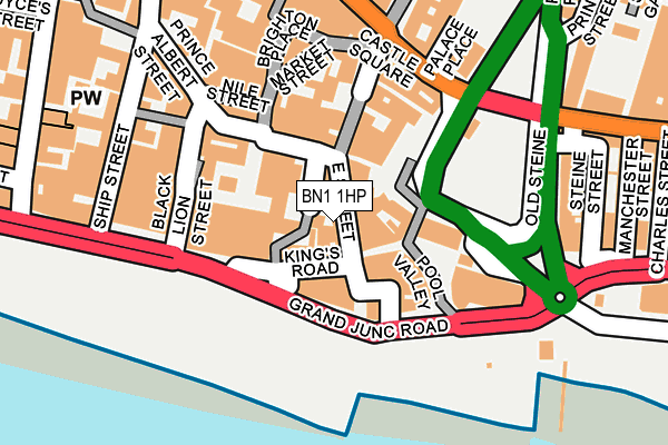 BN1 1HP map - OS OpenMap – Local (Ordnance Survey) BN1 1HP map - OS OpenMap – Local (Ordnance Survey)