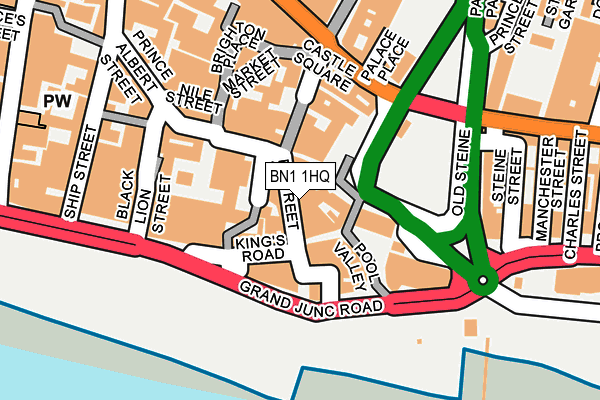 BN1 1HQ map - OS OpenMap – Local (Ordnance Survey) BN1 1HQ map - OS OpenMap – Local (Ordnance Survey)