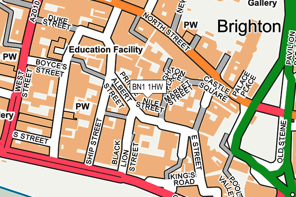 BN1 1HW map - OS OpenMap – Local (Ordnance Survey) BN1 1HW map - OS OpenMap – Local (Ordnance Survey)