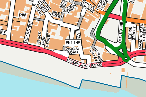 BN1 1NE map - OS OpenMap – Local (Ordnance Survey) BN1 1NE map - OS OpenMap – Local (Ordnance Survey)