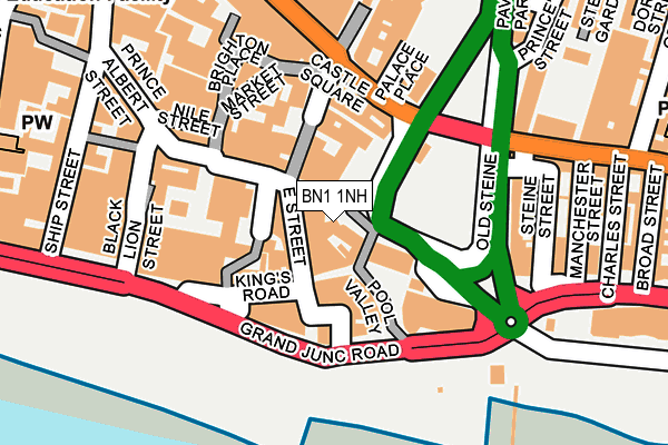 BN1 1NH map - OS OpenMap – Local (Ordnance Survey) BN1 1NH map - OS OpenMap – Local (Ordnance Survey)