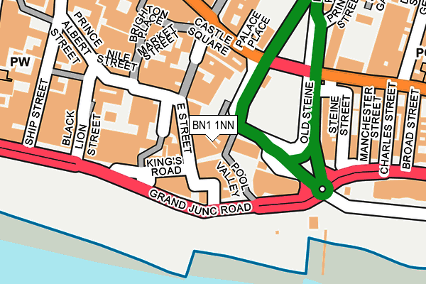 BN1 1NN map - OS OpenMap – Local (Ordnance Survey)