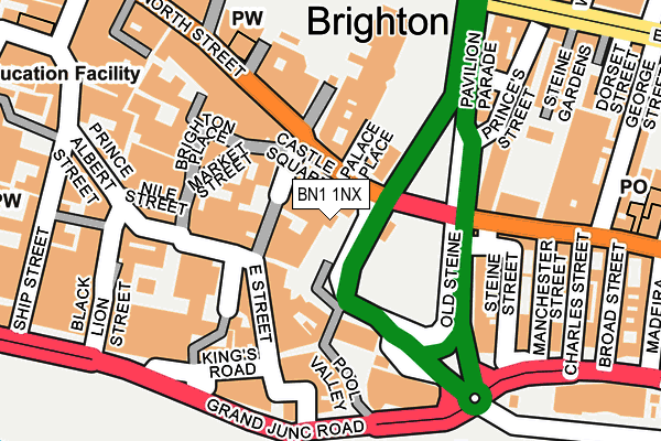 BN1 1NX map - OS OpenMap – Local (Ordnance Survey) BN1 1NX map - OS OpenMap – Local (Ordnance Survey)