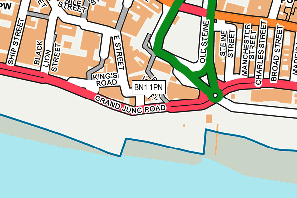 BN1 1PN map - OS OpenMap – Local (Ordnance Survey)