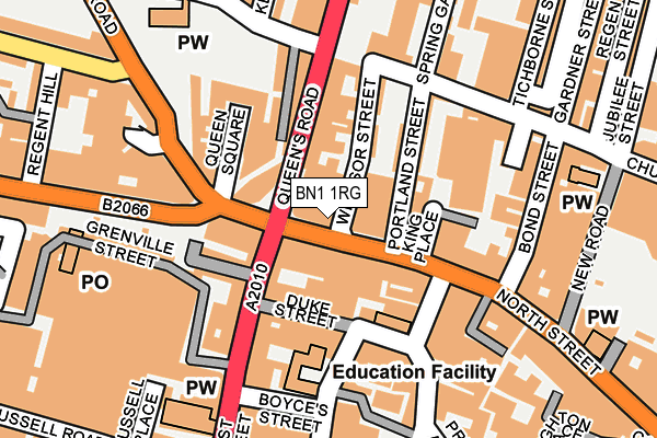 BN1 1RG map - OS OpenMap – Local (Ordnance Survey) BN1 1RG map - OS OpenMap – Local (Ordnance Survey)