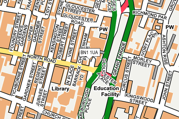BN1 1UA map - OS OpenMap – Local (Ordnance Survey) BN1 1UA map - OS OpenMap – Local (Ordnance Survey)