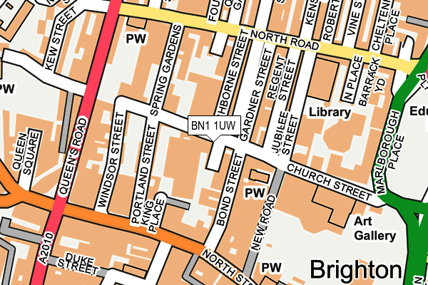 BN1 1UW map - OS OpenMap – Local (Ordnance Survey) BN1 1UW map - OS OpenMap – Local (Ordnance Survey)