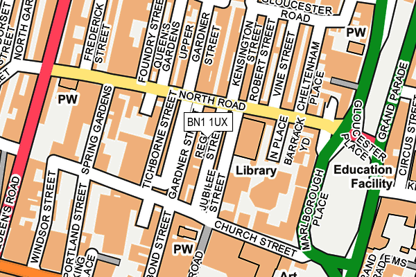 BN1 1UX map - OS OpenMap – Local (Ordnance Survey) BN1 1UX map - OS OpenMap – Local (Ordnance Survey)