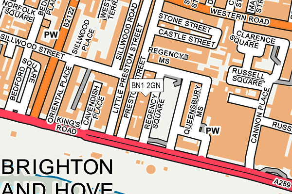 BN1 2GN map - OS OpenMap – Local (Ordnance Survey) BN1 2GN map - OS OpenMap – Local (Ordnance Survey)