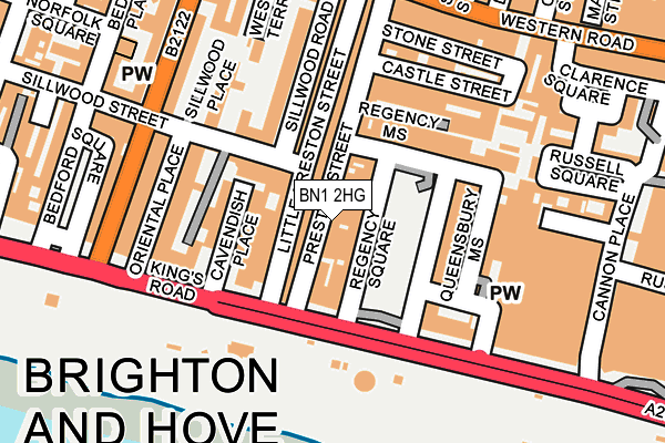BN1 2HG map - OS OpenMap – Local (Ordnance Survey)