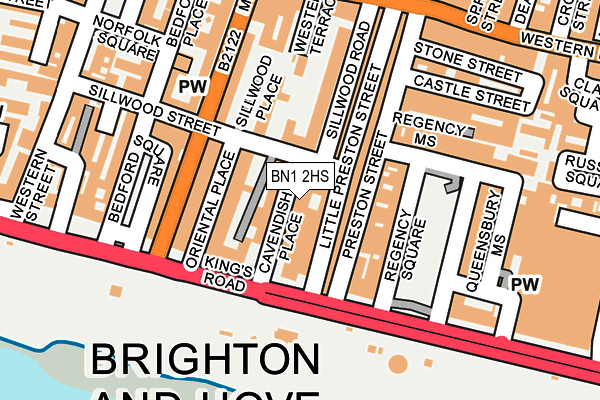 BN1 2HS map - OS OpenMap – Local (Ordnance Survey) BN1 2HS map - OS OpenMap – Local (Ordnance Survey)