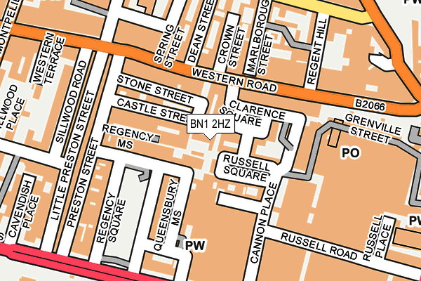 BN1 2HZ map - OS OpenMap – Local (Ordnance Survey) BN1 2HZ map - OS OpenMap – Local (Ordnance Survey)