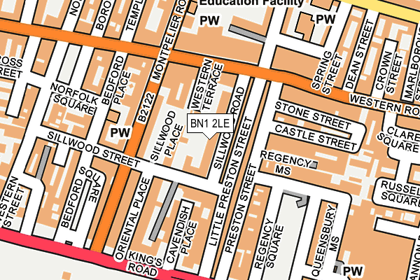 BN1 2LE map - OS OpenMap – Local (Ordnance Survey)
