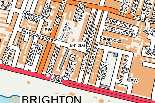 BN1 2LG map - OS OpenMap – Local (Ordnance Survey)