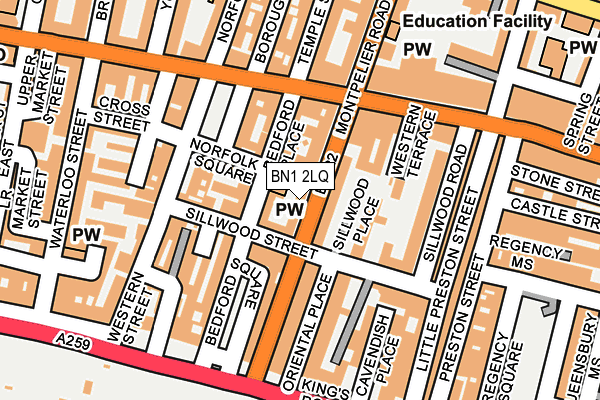 BN1 2LQ map - OS OpenMap – Local (Ordnance Survey) BN1 2LQ map - OS OpenMap – Local (Ordnance Survey)