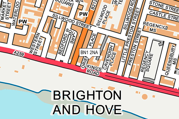 BN1 2NA map - OS OpenMap – Local (Ordnance Survey) BN1 2NA map - OS OpenMap – Local (Ordnance Survey)