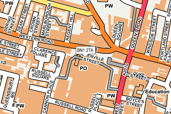 BN1 2TA map - OS OpenMap – Local (Ordnance Survey) BN1 2TA map - OS OpenMap – Local (Ordnance Survey)