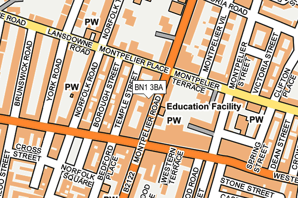 BN1 3BA map - OS OpenMap – Local (Ordnance Survey) BN1 3BA map - OS OpenMap – Local (Ordnance Survey)