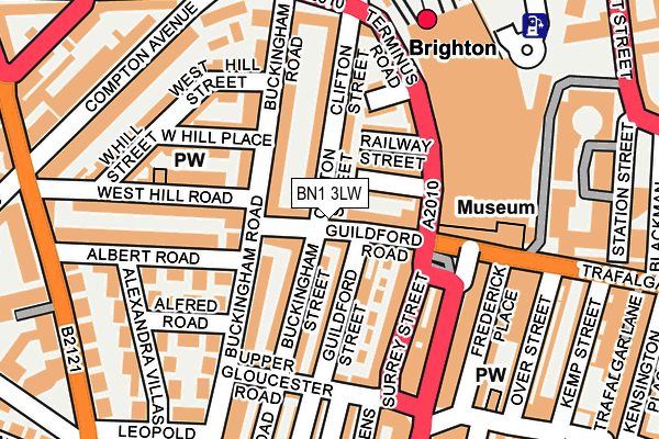 BN1 3LW map - OS OpenMap – Local (Ordnance Survey)