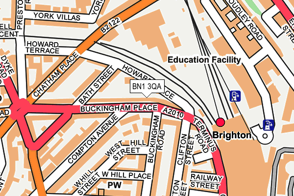 BN1 3QA map - OS OpenMap – Local (Ordnance Survey) BN1 3QA map - OS OpenMap – Local (Ordnance Survey)