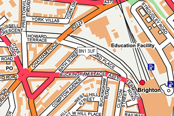 BN1 3UF map - OS OpenMap – Local (Ordnance Survey) BN1 3UF map - OS OpenMap – Local (Ordnance Survey)