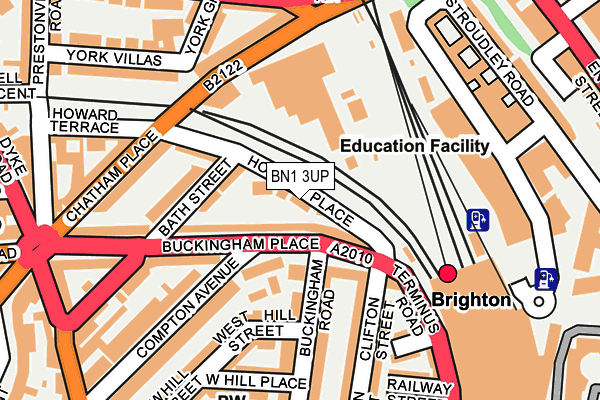 BN1 3UP map - OS OpenMap – Local (Ordnance Survey) BN1 3UP map - OS OpenMap – Local (Ordnance Survey)