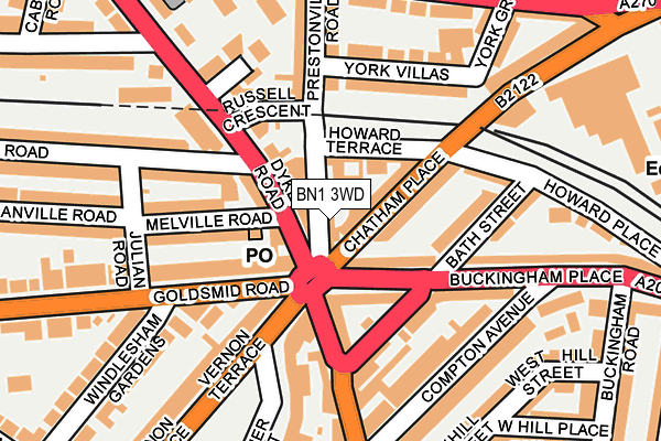 BN1 3WD map - OS OpenMap – Local (Ordnance Survey) BN1 3WD map - OS OpenMap – Local (Ordnance Survey)