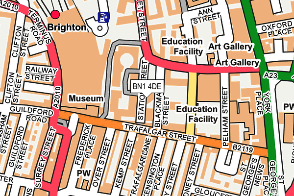 BN1 4DE map - OS OpenMap – Local (Ordnance Survey)