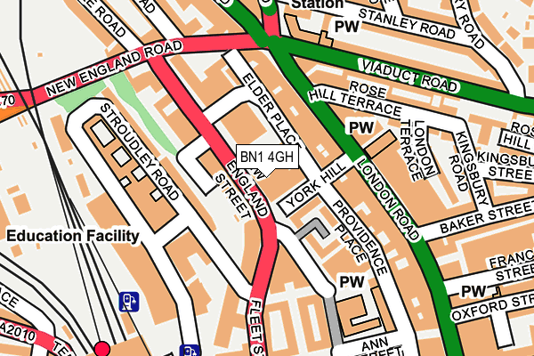 BN1 4GH map - OS OpenMap – Local (Ordnance Survey) BN1 4GH map - OS OpenMap – Local (Ordnance Survey)