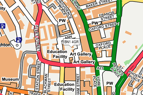 BN1 4GR map - OS OpenMap – Local (Ordnance Survey) BN1 4GR map - OS OpenMap – Local (Ordnance Survey)