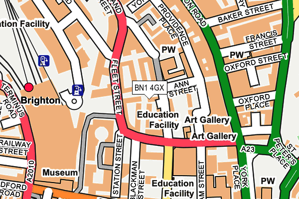 BN1 4GX map - OS OpenMap – Local (Ordnance Survey)