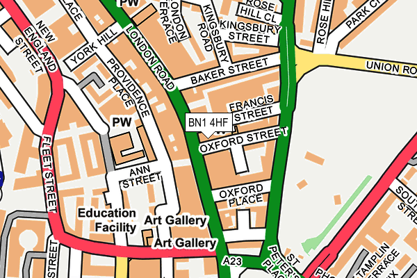 BN1 4HF map - OS OpenMap – Local (Ordnance Survey) BN1 4HF map - OS OpenMap – Local (Ordnance Survey)