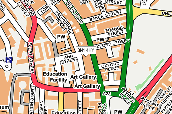 BN1 4HY map - OS OpenMap – Local (Ordnance Survey) BN1 4HY map - OS OpenMap – Local (Ordnance Survey)