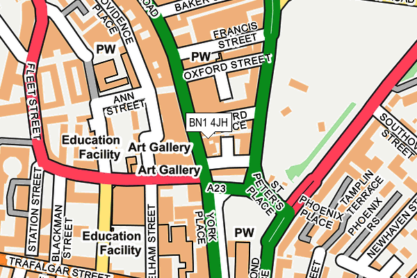 BN1 4JH map - OS OpenMap – Local (Ordnance Survey) BN1 4JH map - OS OpenMap – Local (Ordnance Survey)
