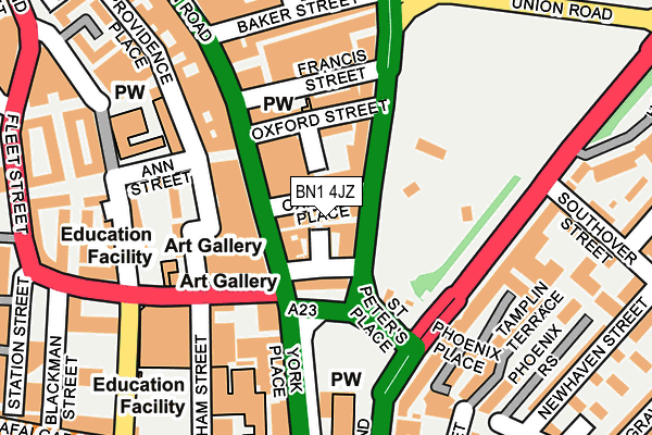 BN1 4JZ map - OS OpenMap – Local (Ordnance Survey) BN1 4JZ map - OS OpenMap – Local (Ordnance Survey)