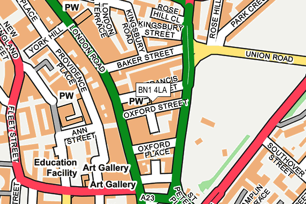BN1 4LA map - OS OpenMap – Local (Ordnance Survey) BN1 4LA map - OS OpenMap – Local (Ordnance Survey)