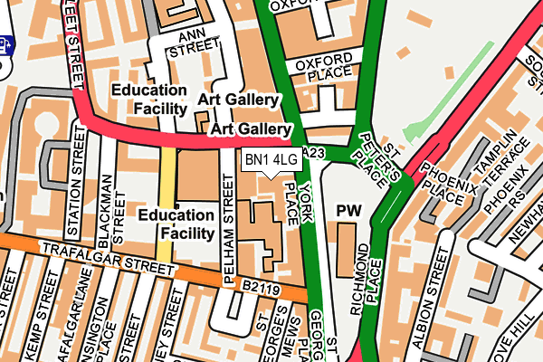 BN1 4LG map - OS OpenMap – Local (Ordnance Survey) BN1 4LG map - OS OpenMap – Local (Ordnance Survey)