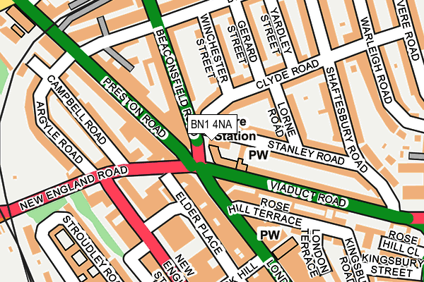 BN1 4NA map - OS OpenMap – Local (Ordnance Survey) BN1 4NA map - OS OpenMap – Local (Ordnance Survey)