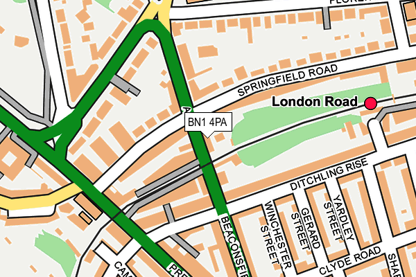 BN1 4PA map - OS OpenMap – Local (Ordnance Survey) BN1 4PA map - OS OpenMap – Local (Ordnance Survey)