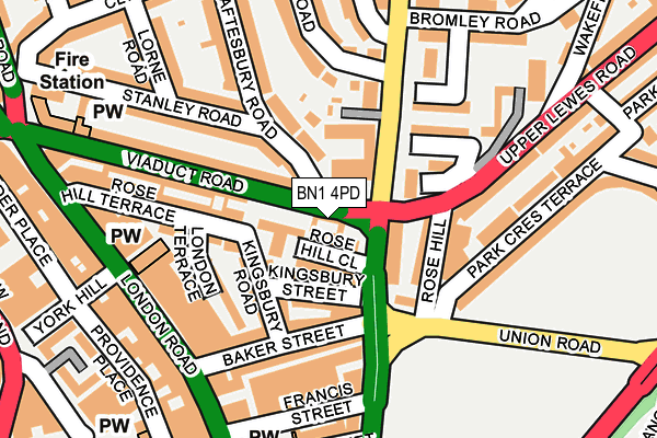 BN1 4PD map - OS OpenMap – Local (Ordnance Survey) BN1 4PD map - OS OpenMap – Local (Ordnance Survey)