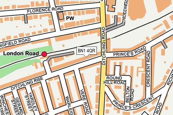 BN1 4QR map - OS OpenMap – Local (Ordnance Survey)