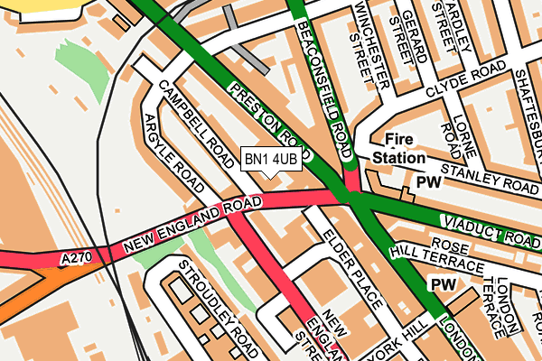 BN1 4UB map - OS OpenMap – Local (Ordnance Survey) BN1 4UB map - OS OpenMap – Local (Ordnance Survey)