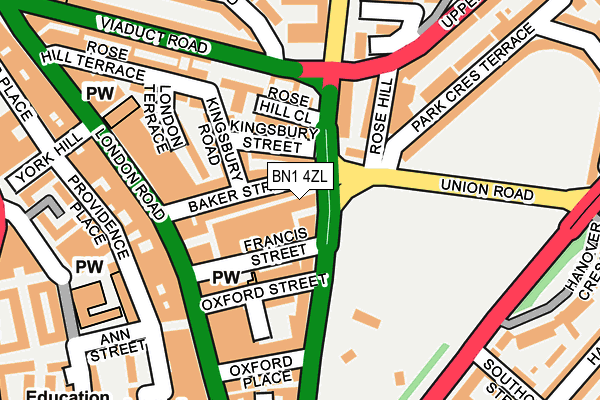 BN1 4ZL map - OS OpenMap – Local (Ordnance Survey) BN1 4ZL map - OS OpenMap – Local (Ordnance Survey)