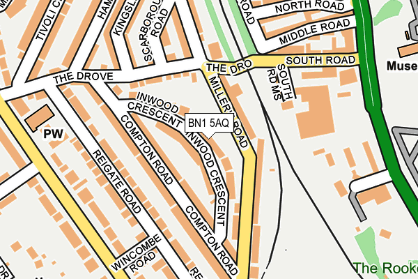 BN1 5AQ map - OS OpenMap – Local (Ordnance Survey) BN1 5AQ map - OS OpenMap – Local (Ordnance Survey)