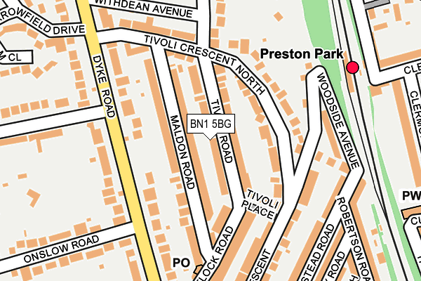 BN1 5BG map - OS OpenMap – Local (Ordnance Survey) BN1 5BG map - OS OpenMap – Local (Ordnance Survey)