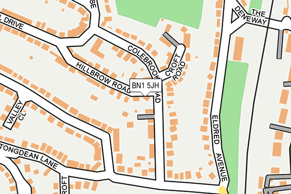 BN1 5JH map - OS OpenMap – Local (Ordnance Survey) BN1 5JH map - OS OpenMap – Local (Ordnance Survey)